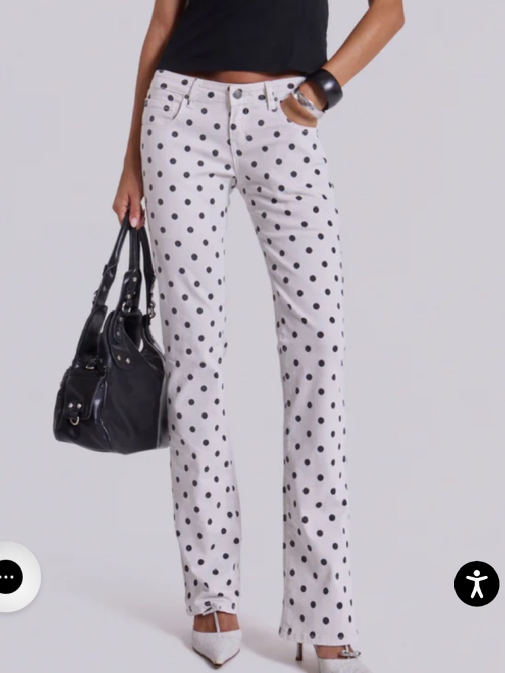 Jaded London cooper polka dot jeans